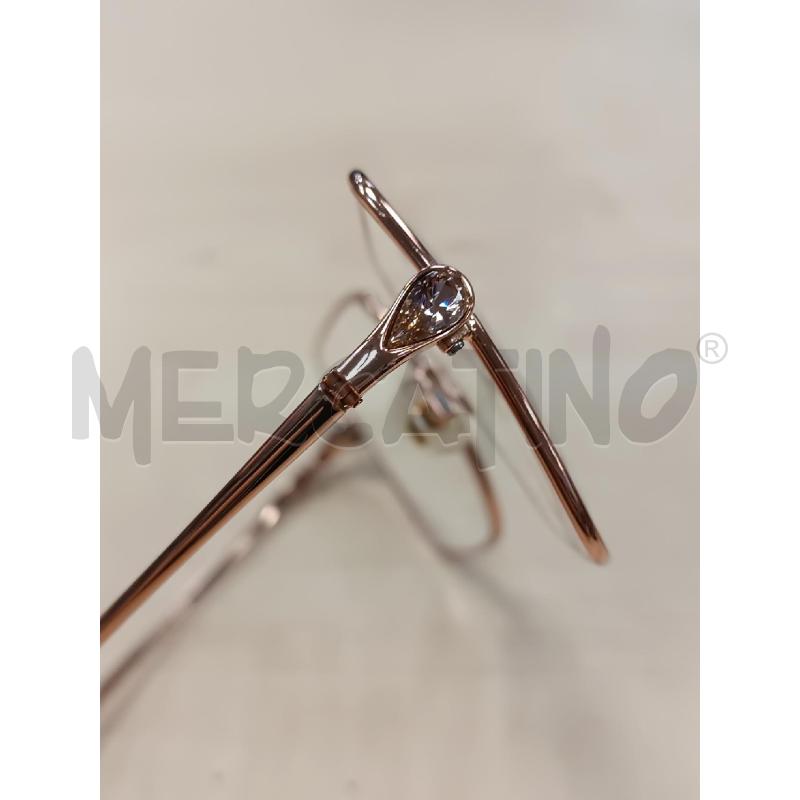 MONTATURA OCCHIALI SWAROVSKI ROSE GOLD E STRASS  | Mercatino dell'Usato Torino tenivelli 2