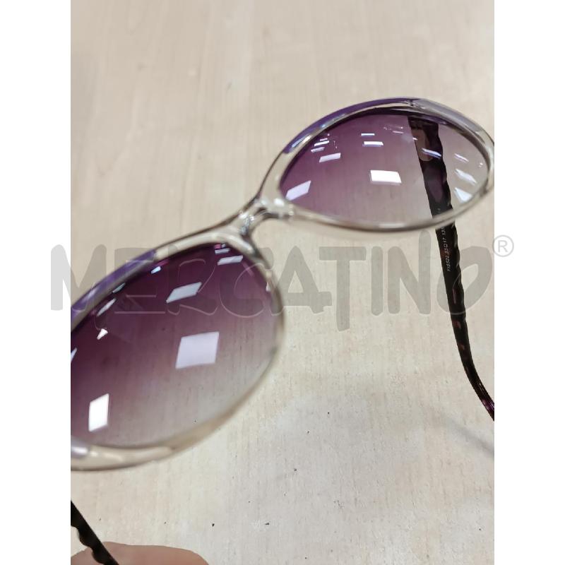 OCCHIALI DA SOLE DONNA FIORUCCI MONTATURA TRASPARENTE E INSERTI VIOLA  | Mercatino dell'Usato Torino tenivelli 5