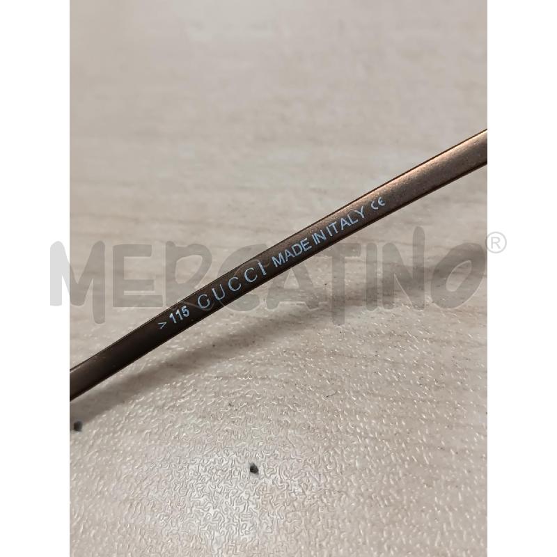 OCCHIALI DONNA DA SOLE GUCCI MONTATURA METALLO BRONZO  | Mercatino dell'Usato Torino tenivelli 3