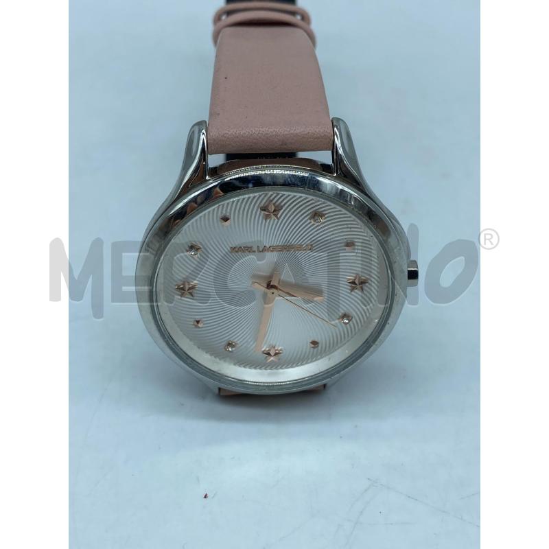 OROLOGIO DA POLSO KARL LAGERFELD CINTURINO ROSA | Mercatino dell'Usato Torino tenivelli 1