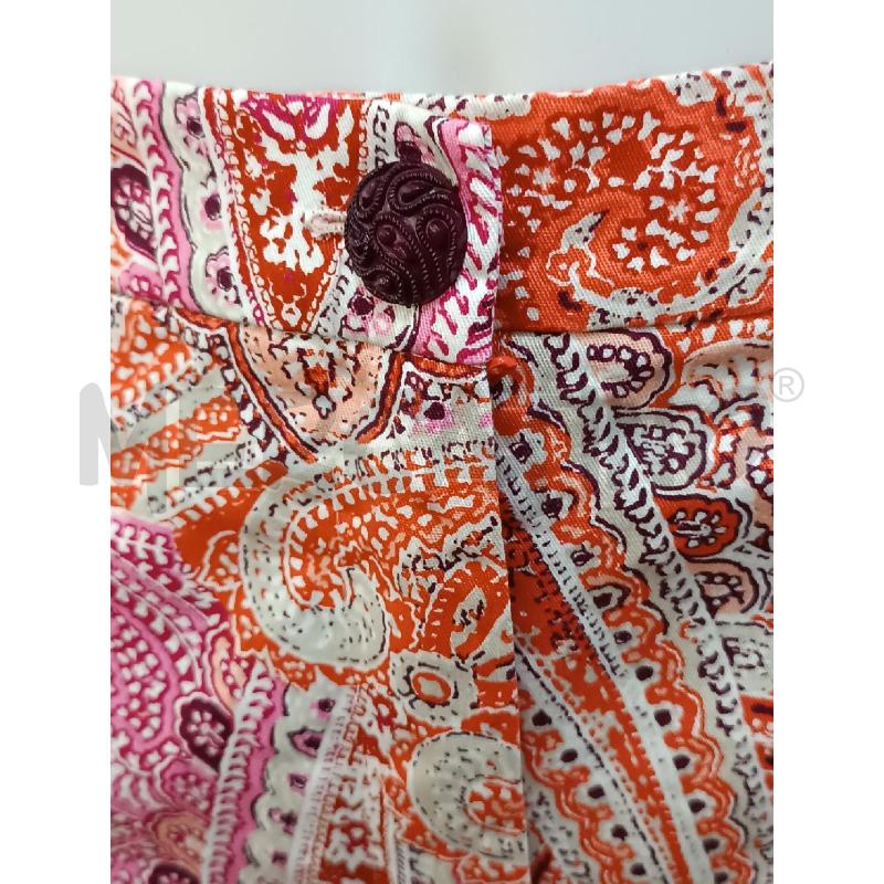 PANTALONCINO DONNA RINASCIMENTO ARABESCHE ROSA ARANCIONE PUNTINI  | Mercatino dell'Usato Torino tenivelli 2