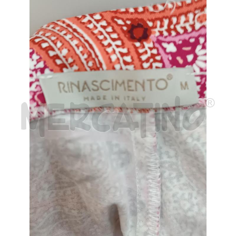 PANTALONCINO DONNA RINASCIMENTO ARABESCHE ROSA ARANCIONE PUNTINI  | Mercatino dell'Usato Torino tenivelli 4