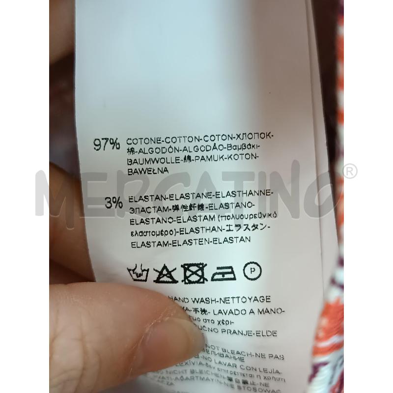 PANTALONCINO DONNA RINASCIMENTO ARABESCHE ROSA ARANCIONE PUNTINI  | Mercatino dell'Usato Torino tenivelli 5