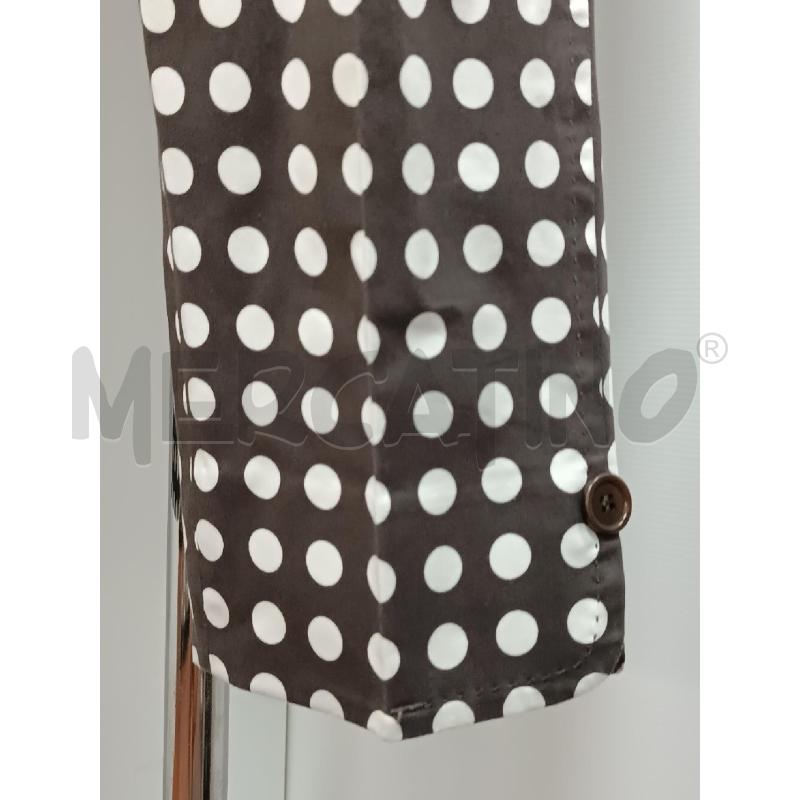 PANTALONE 3/4 DONNA MARRONE POIS BIANCHI  | Mercatino dell'Usato Torino tenivelli 3