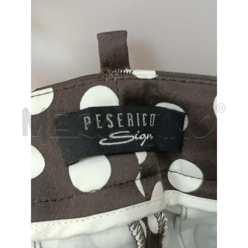 PANTALONE 3/4 DONNA MARRONE POIS BIANCHI  | Mercatino dell'Usato Torino tenivelli 4