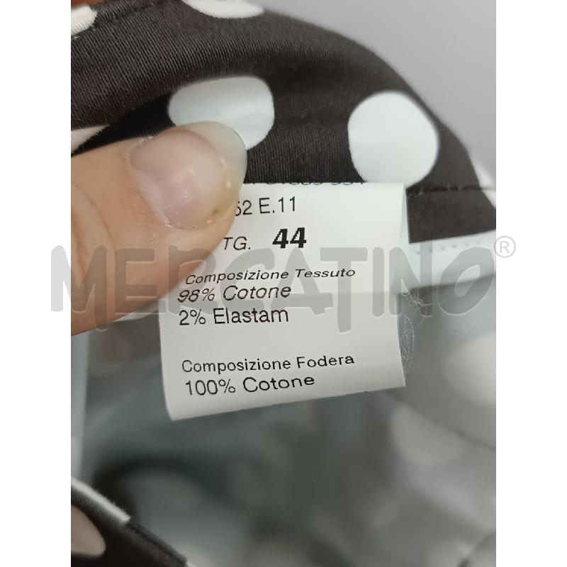 PANTALONE 3/4 DONNA MARRONE POIS BIANCHI  | Mercatino dell'Usato Torino tenivelli 5