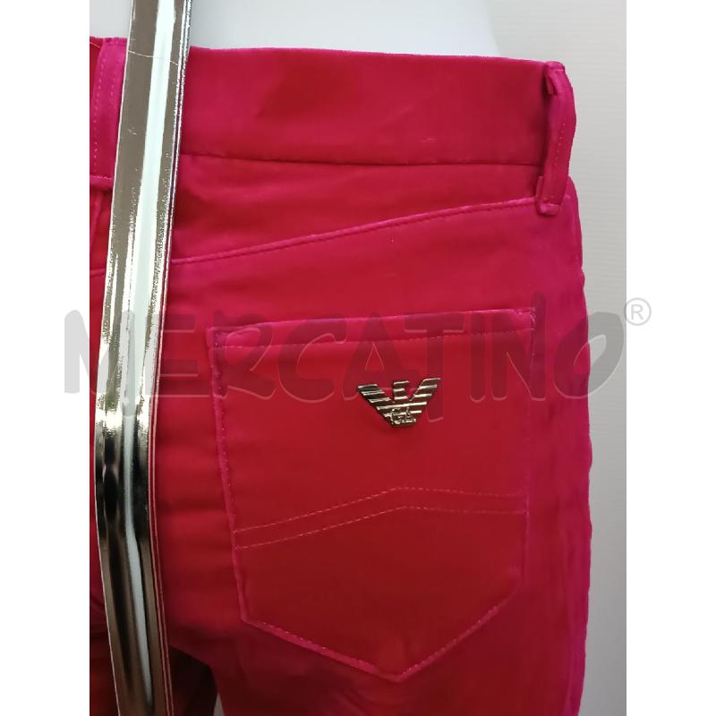 PANTALONE DONNA ARMANI JEANS DI VELLUTO ROSA FUCSIA  | Mercatino dell'Usato Torino tenivelli 3