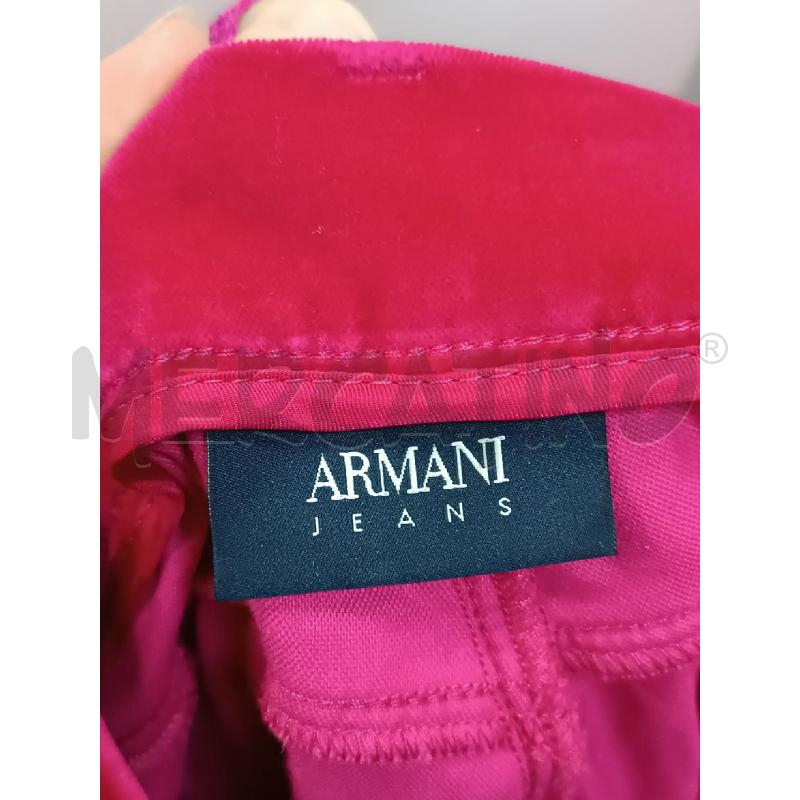 PANTALONE DONNA ARMANI JEANS DI VELLUTO ROSA FUCSIA  | Mercatino dell'Usato Torino tenivelli 5