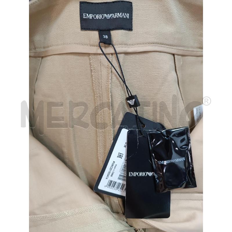 PANTALONE DONNA EMPORIO ARMANI BEIGE  | Mercatino dell'Usato Torino tenivelli 3