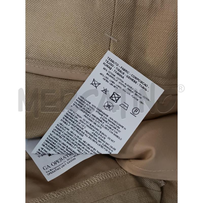 PANTALONE DONNA EMPORIO ARMANI BEIGE  | Mercatino dell'Usato Torino tenivelli 4
