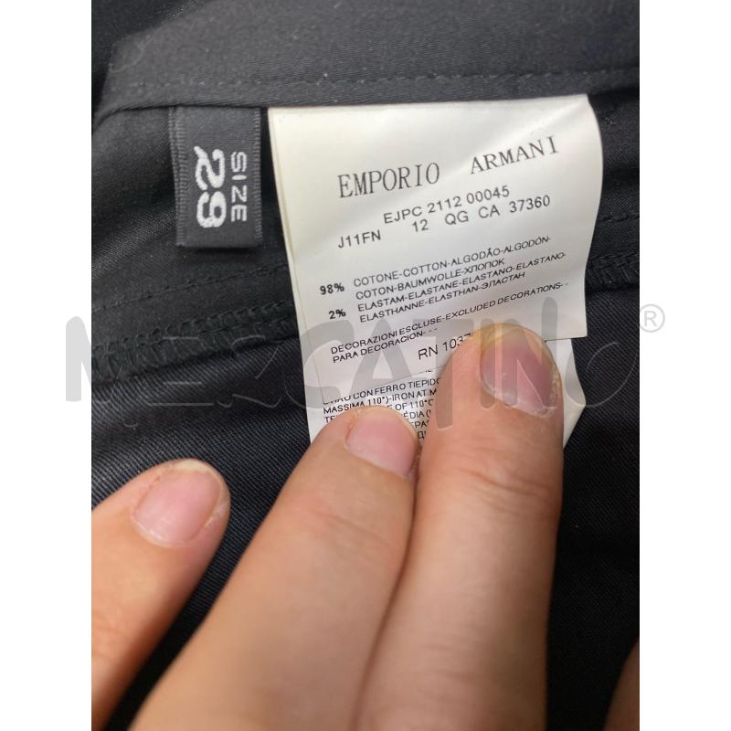 PANTALONE DONNA EMPORIO ARMANI NERO  | Mercatino dell'Usato Torino tenivelli 5