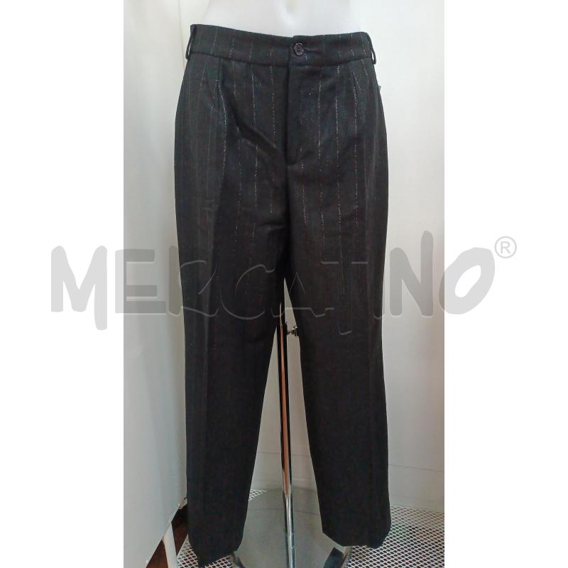 PANTALONE DONNA EXTE NERO GESSATO LUCCICANTE  | Mercatino dell'Usato Torino tenivelli 1