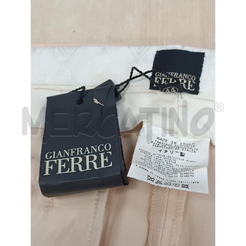 PANTALONE DONNA GIANFRANGO FERRE BEIGE ROSA  | Mercatino dell'Usato Torino tenivelli 3
