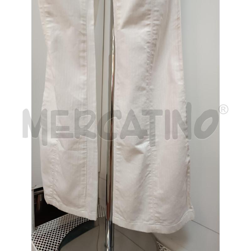 PANTALONE DONNA JUST CAVALLI BIANCHI EFFETTO LUCCICANTE  | Mercatino dell'Usato Torino tenivelli 3