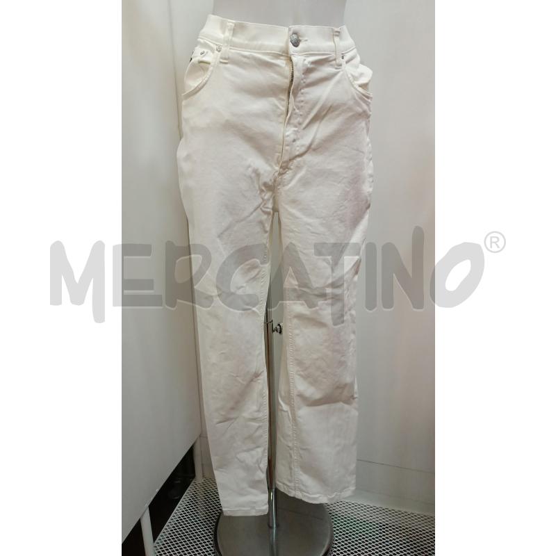 PANTALONE DONNA KRIZIA JEANS BIANCO  | Mercatino dell'Usato Torino tenivelli 1