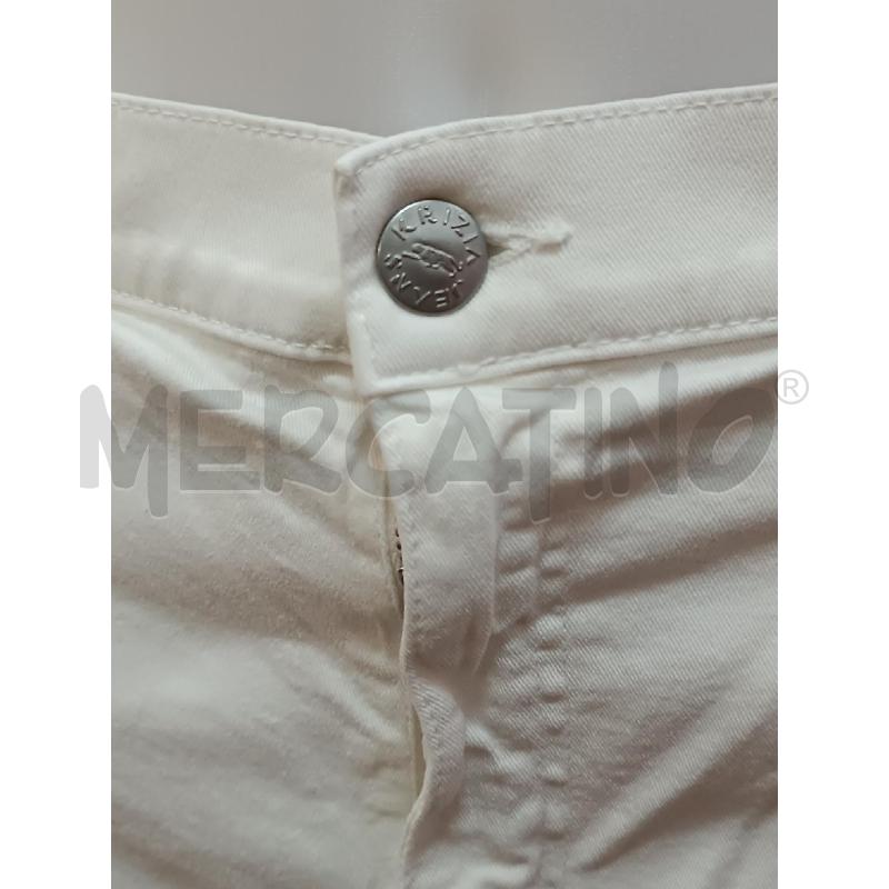 PANTALONE DONNA KRIZIA JEANS BIANCO  | Mercatino dell'Usato Torino tenivelli 2
