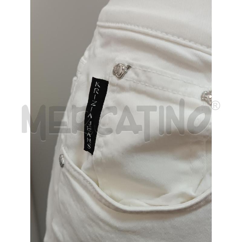 PANTALONE DONNA KRIZIA JEANS BIANCO  | Mercatino dell'Usato Torino tenivelli 4