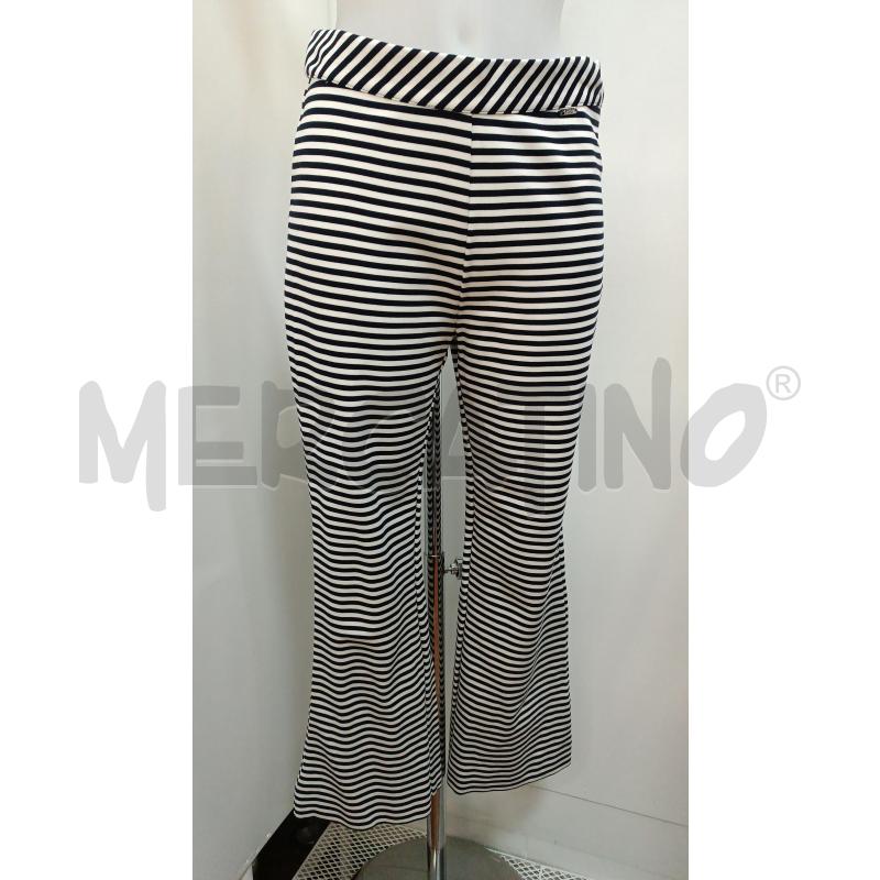 PANTALONE DONNA LE COEUR TWINSET RIGHE BIANCHE NERE  | Mercatino dell'Usato Torino tenivelli 1