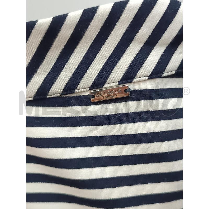 PANTALONE DONNA LE COEUR TWINSET RIGHE BIANCHE NERE  | Mercatino dell'Usato Torino tenivelli 2
