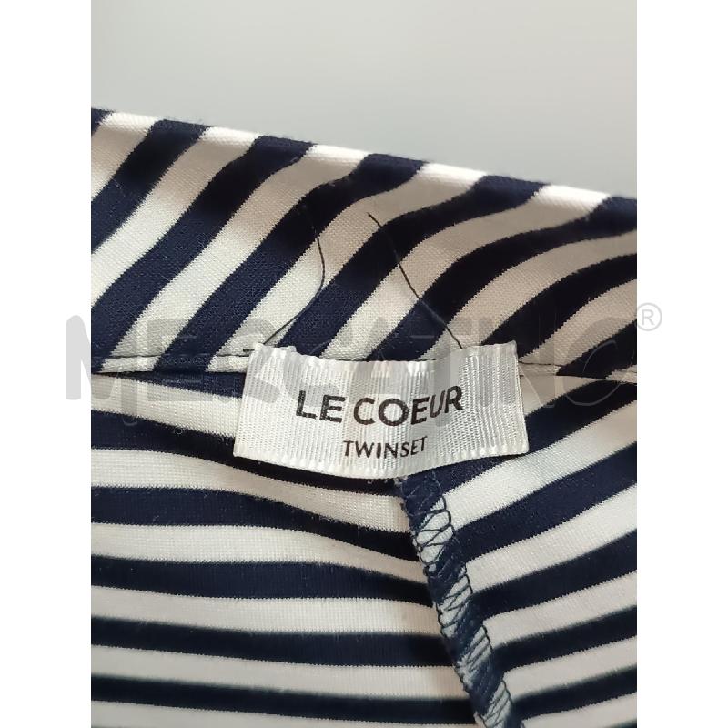 PANTALONE DONNA LE COEUR TWINSET RIGHE BIANCHE NERE  | Mercatino dell'Usato Torino tenivelli 4