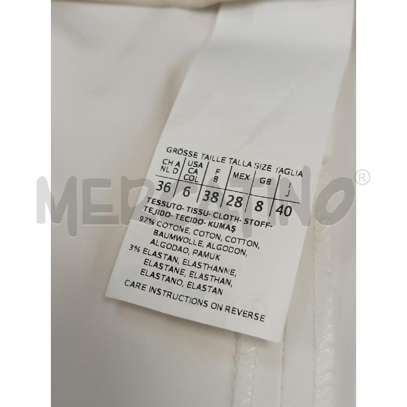 PANTALONE DONNA MAX MARA BIANCHI  | Mercatino dell'Usato Torino tenivelli 5