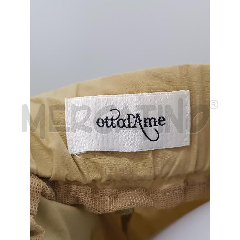 PANTALONE DONNA OTTOD'AME SENAPE A PALAZZO  | Mercatino dell'Usato Torino tenivelli 4