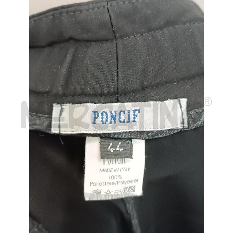 PANTALONE DONNA PONCIF NERO LARGO SEMPLICE  | Mercatino dell'Usato Torino tenivelli 4