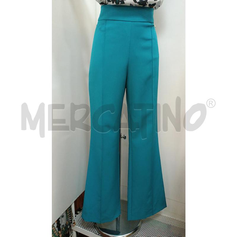 PANTALONE DONNA SOUVENIR AZZURRO A PALAZZO | Mercatino dell'Usato Torino tenivelli 1