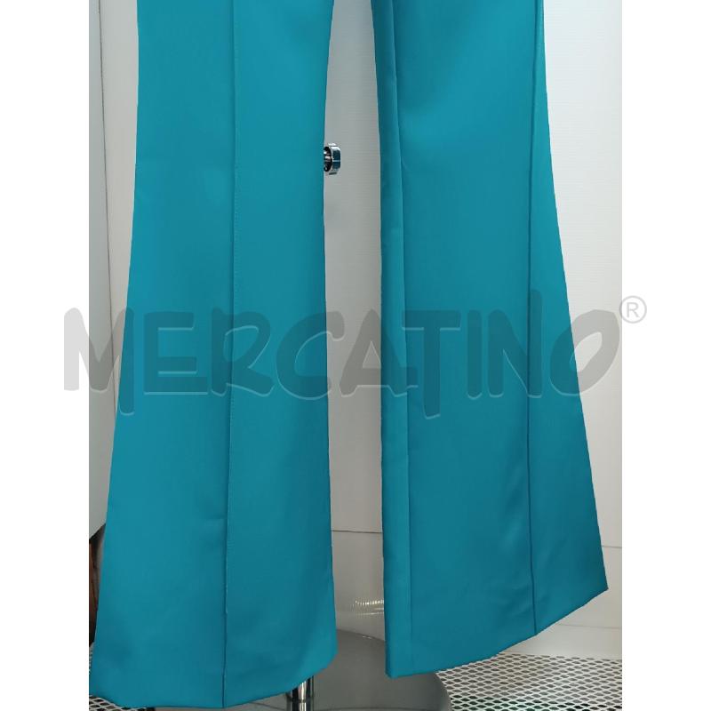 PANTALONE DONNA SOUVENIR AZZURRO A PALAZZO | Mercatino dell'Usato Torino tenivelli 3