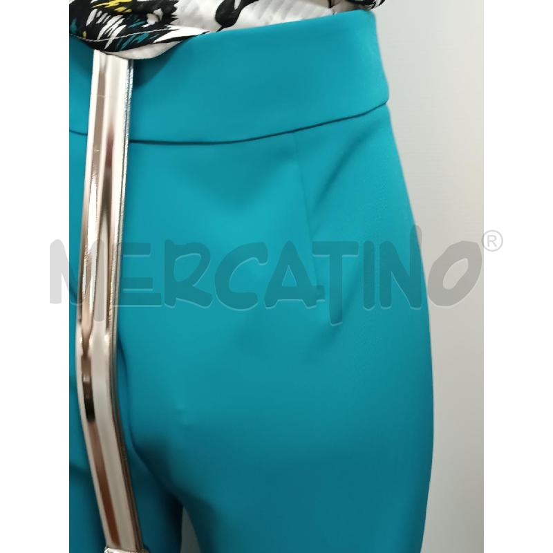 PANTALONE DONNA SOUVENIR AZZURRO A PALAZZO | Mercatino dell'Usato Torino tenivelli 4