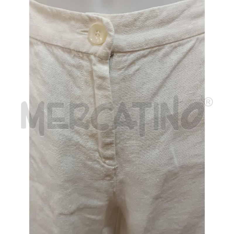 PANTALONE DONNA WEEKEND MAX MARA LINO BIANCO A PALAZZO  | Mercatino dell'Usato Torino tenivelli 2
