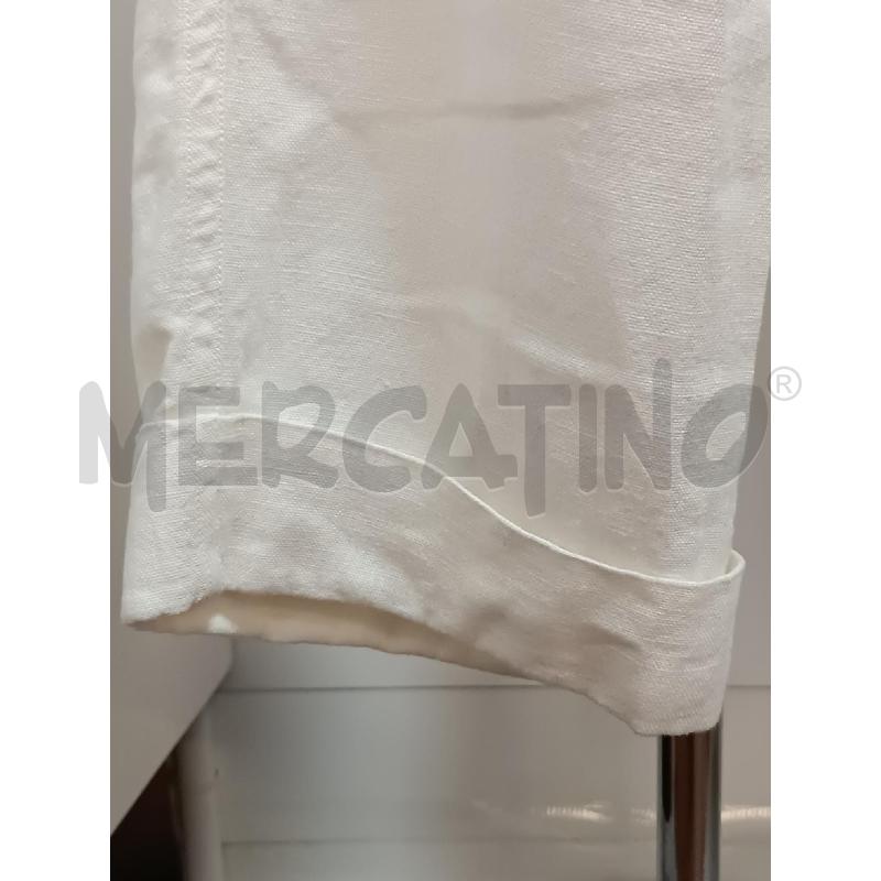 PANTALONE DONNA WEEKEND MAX MARA LINO BIANCO A PALAZZO  | Mercatino dell'Usato Torino tenivelli 3