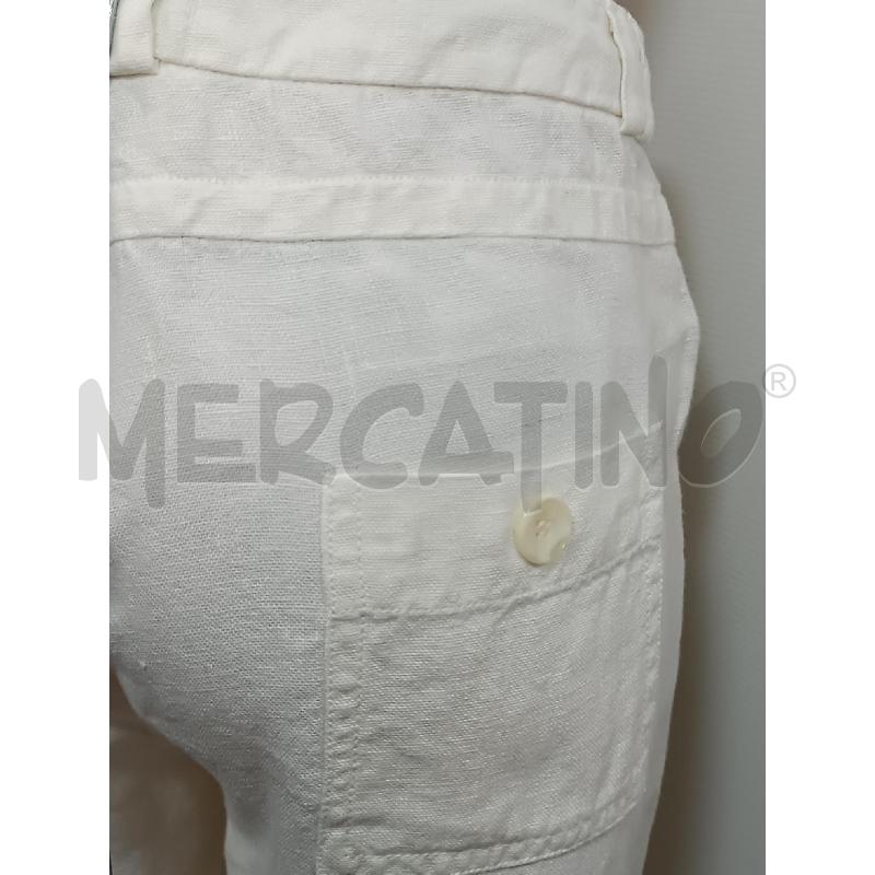 PANTALONE DONNA WEEKEND MAX MARA LINO BIANCO A PALAZZO  | Mercatino dell'Usato Torino tenivelli 4