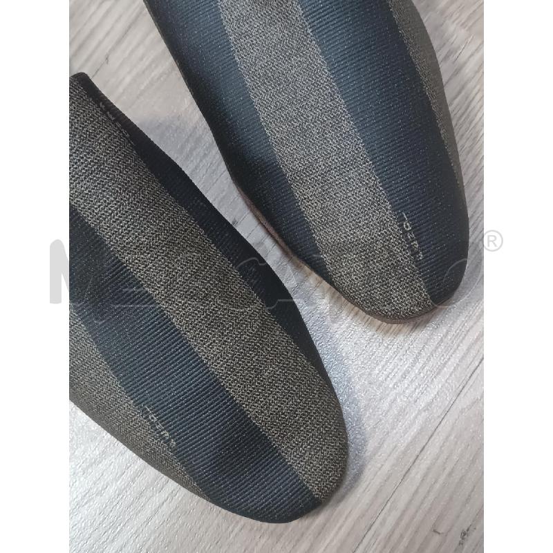 PANTOFOLE DONNA FENDI PELLE MARRONE + BUSTA  | Mercatino dell'Usato Torino tenivelli 2