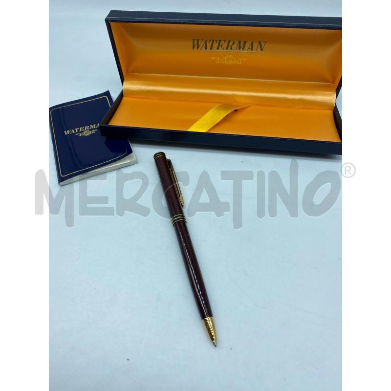 PENNA A SFERA WATERMAN MARRONE DORATA  | Mercatino dell'Usato Torino tenivelli 4
