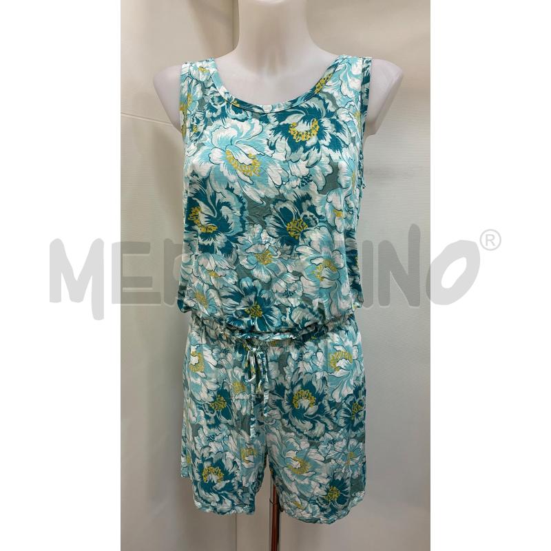 PIGIAMA DONNA INTIMISSIMI BLU FLOREALE PANTALONCINO + CANOTTA + TSHIRT  | Mercatino dell'Usato Torino tenivelli 2