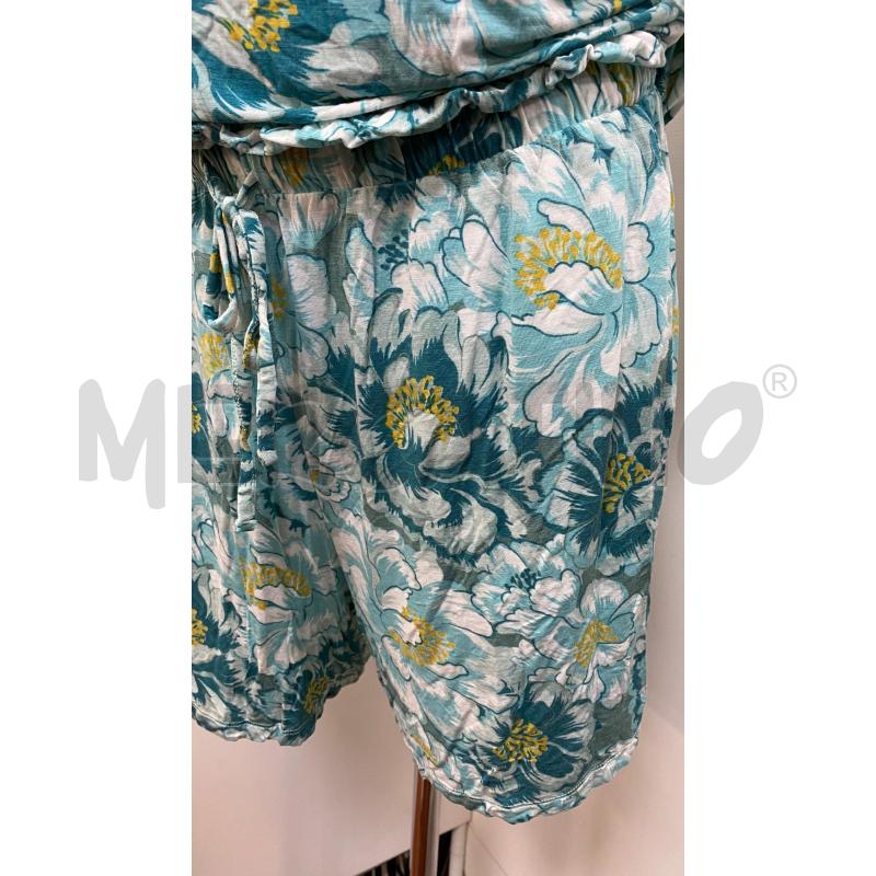 PIGIAMA DONNA INTIMISSIMI BLU FLOREALE PANTALONCINO + CANOTTA + TSHIRT  | Mercatino dell'Usato Torino tenivelli 3