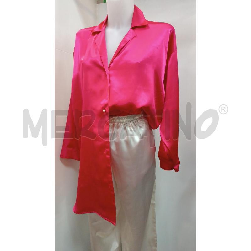 PIGIAMA DONNA VICTORIA SECRET PANTALONE E CAMICIA ROSA FUCSIA  | Mercatino dell'Usato Torino tenivelli 1