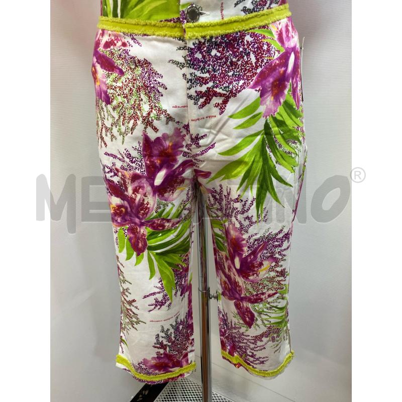 PINOCCHIETTO DONNA MILA SCHON BIANCO FLOREALE ROSA VERDE  | Mercatino dell'Usato Torino tenivelli 1