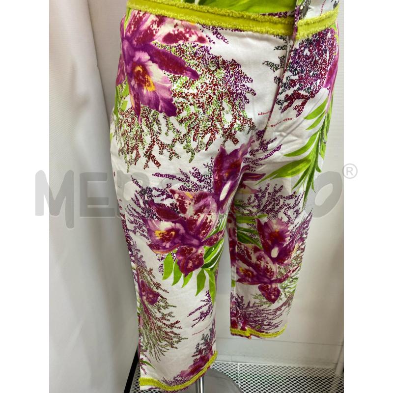 PINOCCHIETTO DONNA MILA SCHON BIANCO FLOREALE ROSA VERDE  | Mercatino dell'Usato Torino tenivelli 2