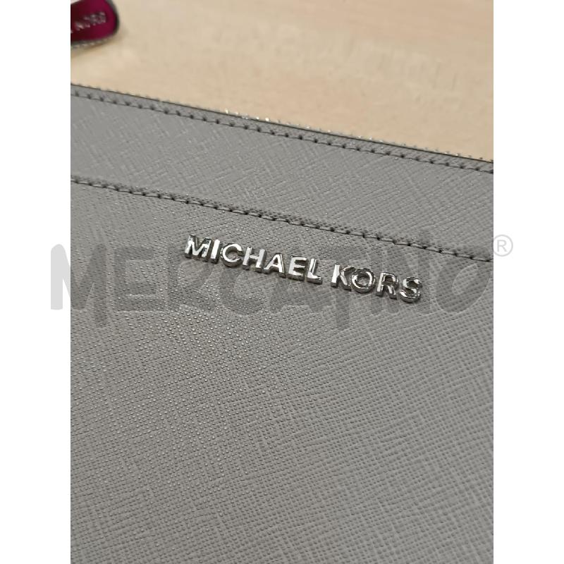 POCHETTE / PORTA DOCUMENTI MICHAEL KORS GRIGIA | Mercatino dell'Usato Torino tenivelli 2