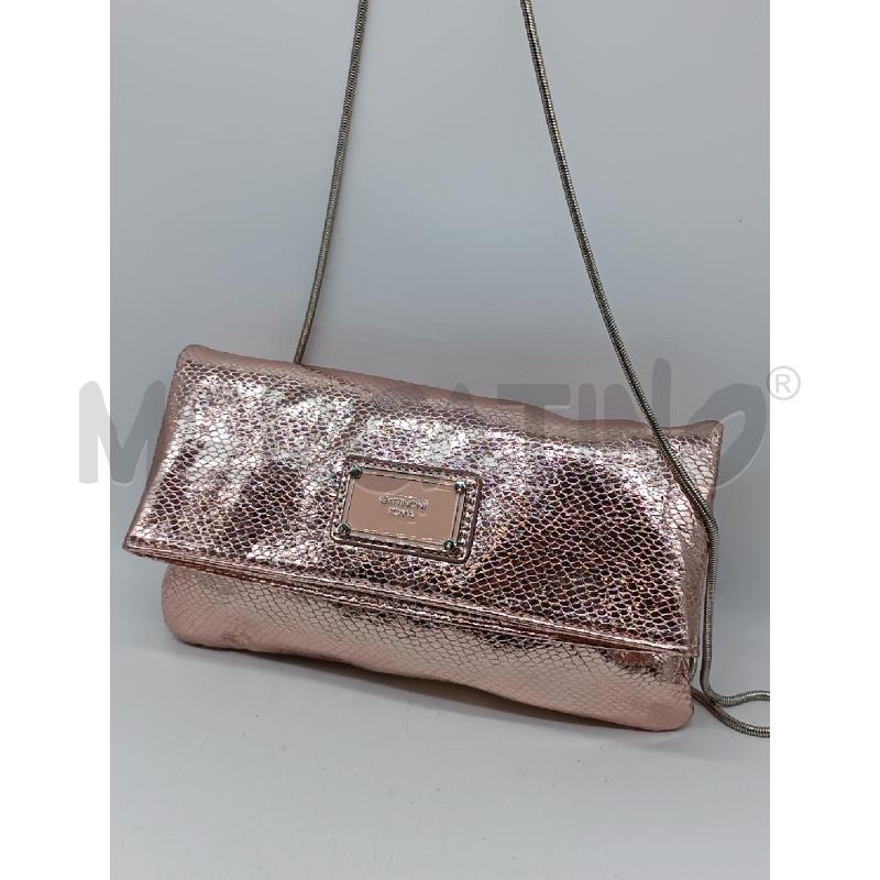 POCHETTE RETTILE ROSA METALIZZATO  | Mercatino dell'Usato Torino tenivelli 1