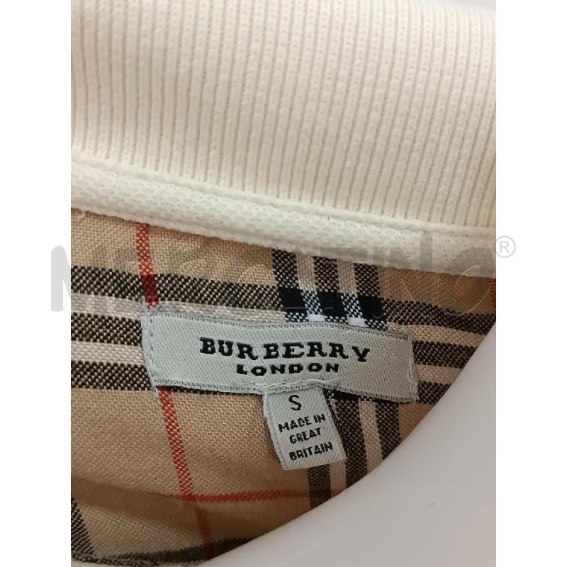 POLO DONNA BURBERRY LONDON BEIGE 1/2 MANICA  | Mercatino dell'Usato Torino tenivelli 4