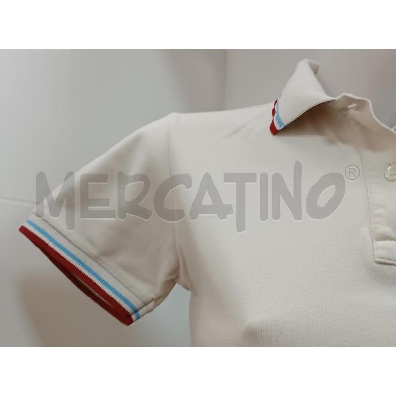 POLO DONNA FRED PERRY BEIGE BORDO RIGHE BLU ROSSO  | Mercatino dell'Usato Torino tenivelli 2