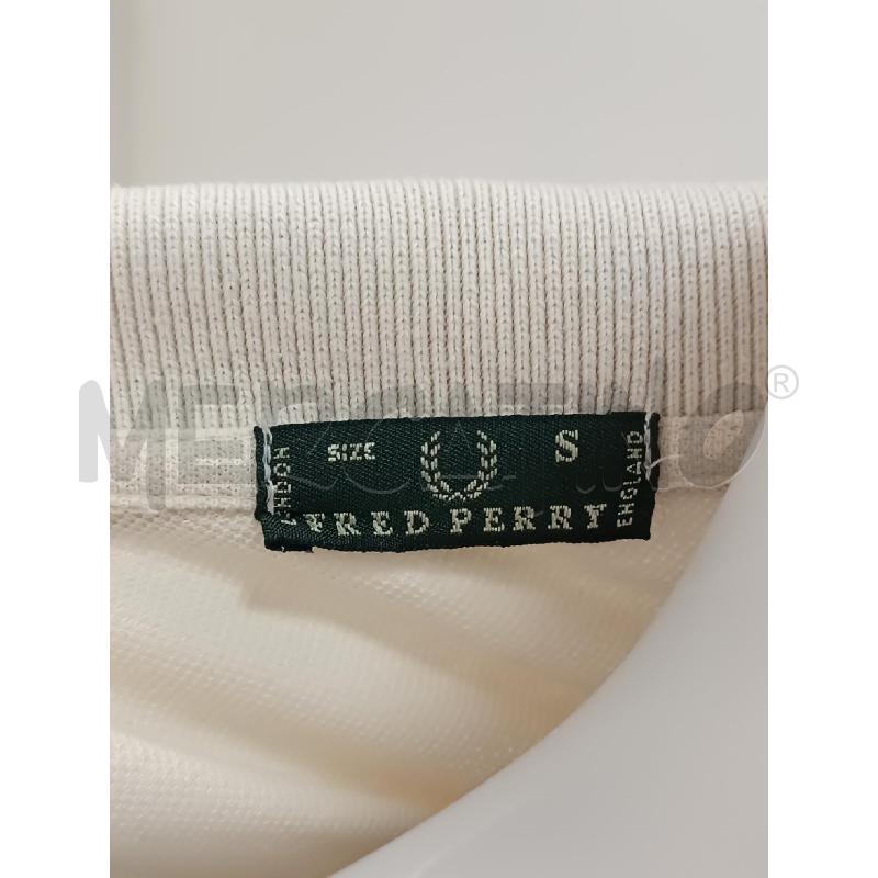 POLO DONNA FRED PERRY BEIGE BORDO RIGHE BLU ROSSO  | Mercatino dell'Usato Torino tenivelli 5