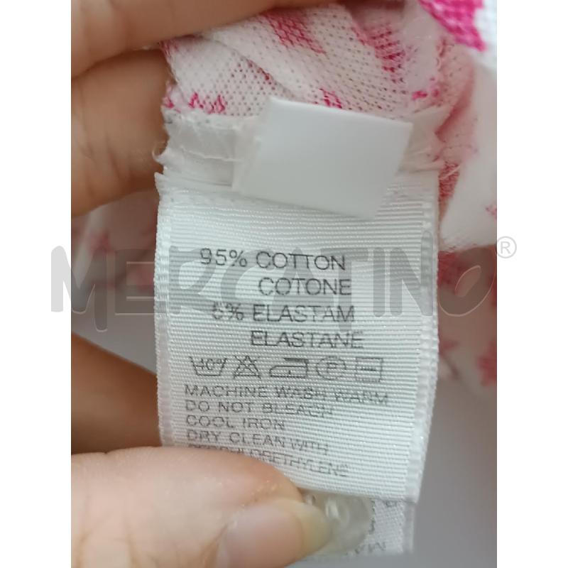 POLO DONNA FRED PERRY BIANCA STELLINE E COLLO ROSA  | Mercatino dell'Usato Torino tenivelli 4