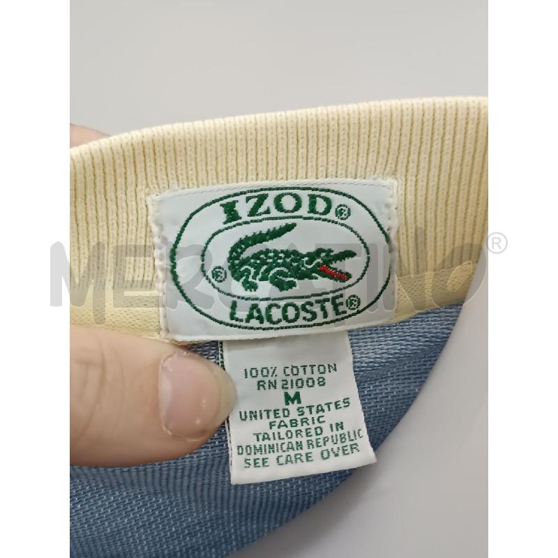POLO DONNA LACOSTE RIGHE AZZURRE BEIGE ROSA | Mercatino dell'Usato Torino tenivelli 5