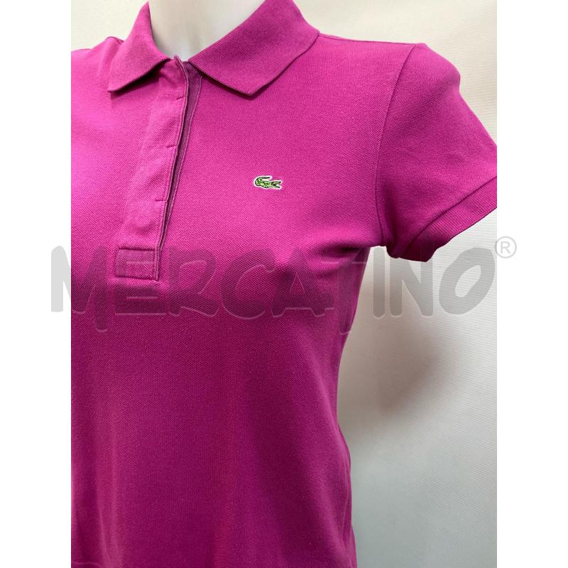 POLO DONNA LACOSTE ROSA FUCSIA  | Mercatino dell'Usato Torino tenivelli 2