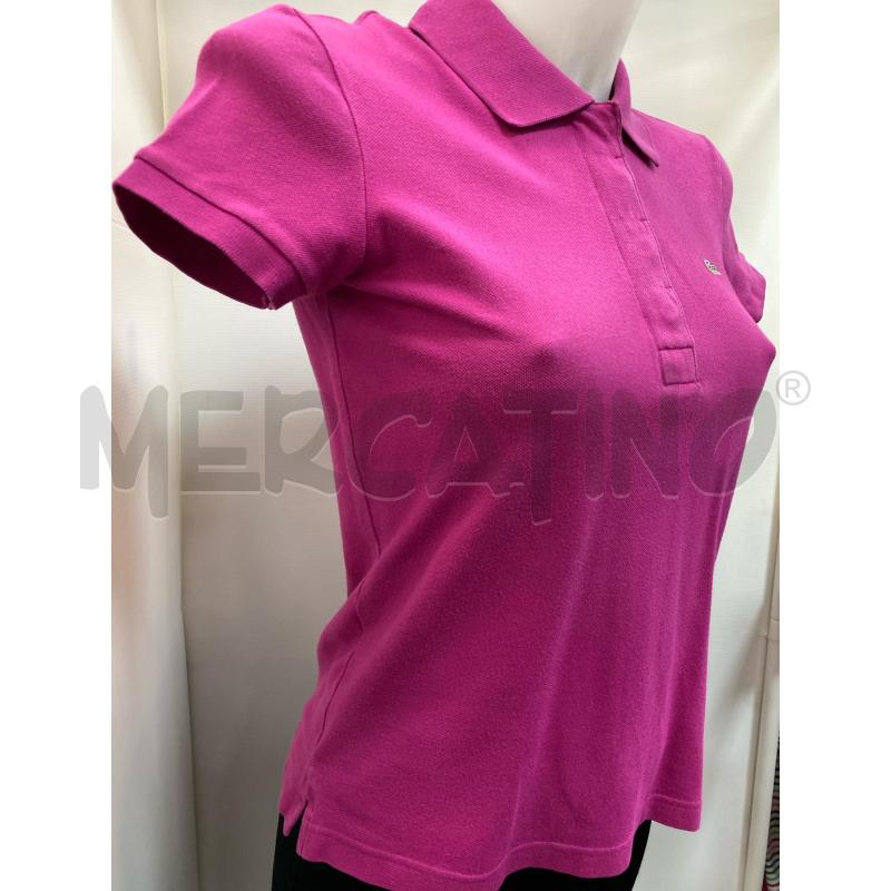 POLO DONNA LACOSTE ROSA FUCSIA  | Mercatino dell'Usato Torino tenivelli 3