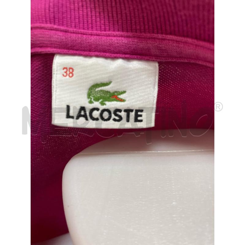 POLO DONNA LACOSTE ROSA FUCSIA  | Mercatino dell'Usato Torino tenivelli 4